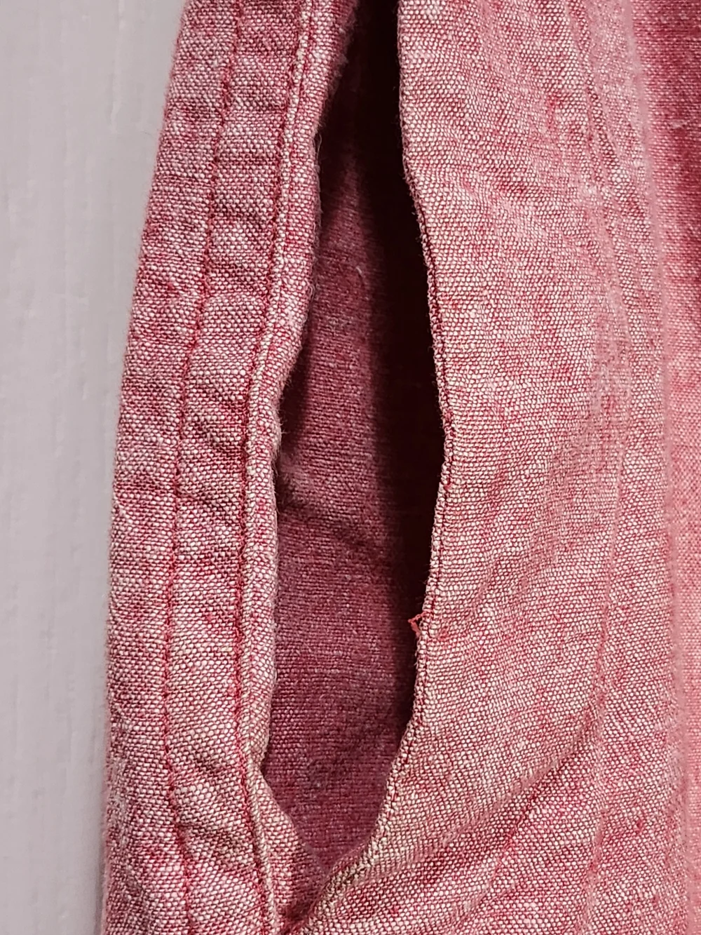 J.Crew Gramercy Heather Red Linen Cotton Flat Front Shorts Size 33